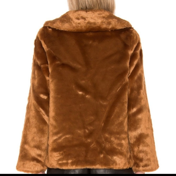 Amuse Society Fur Ever Mine Jacket, M, Copper - Picture 4 of 5
